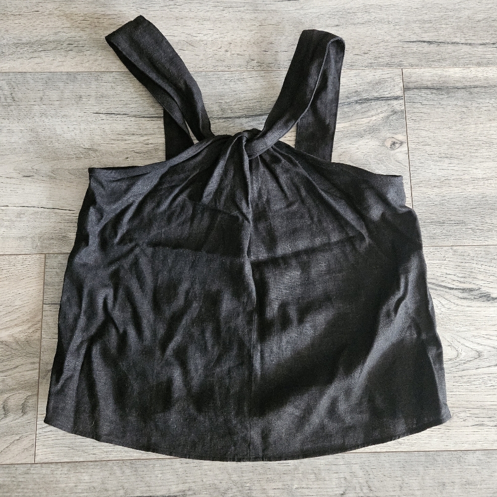 Banana Republic Black Linen Top